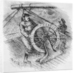 Cartoon of President Grover Cleveland on Ship by Anonymous