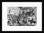 Illustration of a Preacher at the New York Docks by Anonymous