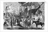 Illustration of a Preacher at the New York Docks by Anonymous