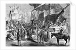 Illustration of a Preacher at the New York Docks by Anonymous