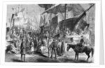 Illustration of a Preacher at the New York Docks by Anonymous