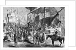 Illustration of a Preacher at the New York Docks by Anonymous
