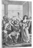 Engraving of Hannibal and His Men Celebrating in Capua by Anonymous
