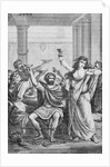 Engraving of Hannibal and His Men Celebrating in Capua by Anonymous