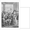 Engraving of Hannibal and His Men Celebrating in Capua by Anonymous