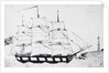 Drawing of Herman Melville's Acushnet by Anonymous
