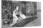 Engraving of Koto Player by Anonymous