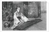 Engraving of Koto Player by Anonymous