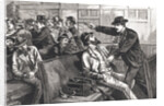 Illustration of Train Robbery in Progress by Corbis