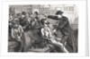 Illustration of Train Robbery in Progress by Anonymous