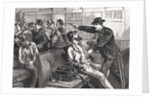 Illustration of Train Robbery in Progress by Corbis