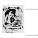 Advertisement for Merchant's Gargling Oil by Anonymous