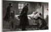 Men Visiting Sick Woman by Anonymous
