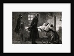 Men Visiting Sick Woman by Anonymous