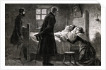Men Visiting Sick Woman by Anonymous
