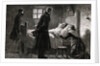 Men Visiting Sick Woman by Anonymous