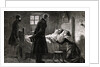 Men Visiting Sick Woman by Anonymous