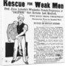 Advertisement for Product Which Helps Weak Men by Anonymous