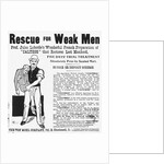 Advertisement for Product Which Helps Weak Men by Anonymous
