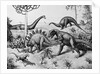 Painting of Dinosaurs by Ernest Untermann