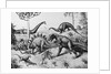 Painting of Dinosaurs by Ernest Untermann