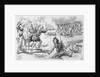 Illustration of Native Americans Fighting with Samuel de Champlain Party by Anonymous