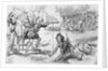 Illustration of Native Americans Fighting with Samuel de Champlain Party by Anonymous