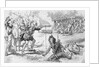 Illustration of Native Americans Fighting with Samuel de Champlain Party by Anonymous