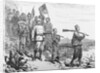 Illustration of Sir Henry Morton Stanley and His Party Crossing Terrain by Anonymous