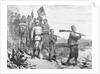 Illustration of Sir Henry Morton Stanley and His Party Crossing Terrain by Anonymous