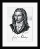 Illustrated Portrait of Poet Friedrich Leopold Von Hardenberg by Anonymous