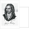 Illustrated Portrait of Poet Friedrich Leopold Von Hardenberg by Anonymous