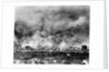 Allied Bombing on German Controled Town by Anonymous