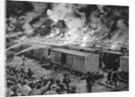 Burning of 600 Freight Cars on Panhandle by Anonymous