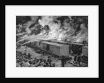 Burning of 600 Freight Cars on Panhandle by Anonymous
