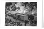 Burning of 600 Freight Cars on Panhandle by Anonymous