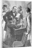 Drawing Depicting Grover Cleveland and Officials Examining Ballot Results by Anonymous