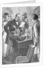 Drawing Depicting Grover Cleveland and Officials Examining Ballot Results by Anonymous