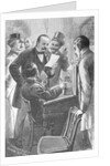 Drawing Depicting Grover Cleveland and Officials Examining Ballot Results by Anonymous