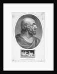 Profile Drawing of Greek Physician Hippocrates by Anonymous