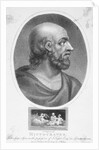 Profile Drawing of Greek Physician Hippocrates by Anonymous
