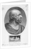 Profile Drawing of Greek Physician Hippocrates by Anonymous
