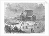 Engraving of the Festspielhaus in Bayreuth, Germany by Anonymous