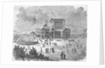Engraving of the Festspielhaus in Bayreuth, Germany by Anonymous