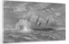 Print Showing the Loss of the USS Housatonic by Anonymous