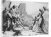 Print of the Crowd Choosing Between Barabbas and Jesus Christ by Anonymous