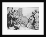 Print of the Crowd Choosing Between Barabbas and Jesus Christ by Anonymous