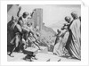 Print of the Crowd Choosing Between Barabbas and Jesus Christ by Anonymous