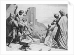 Print of the Crowd Choosing Between Barabbas and Jesus Christ by Anonymous