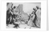 Print of the Crowd Choosing Between Barabbas and Jesus Christ by Anonymous
